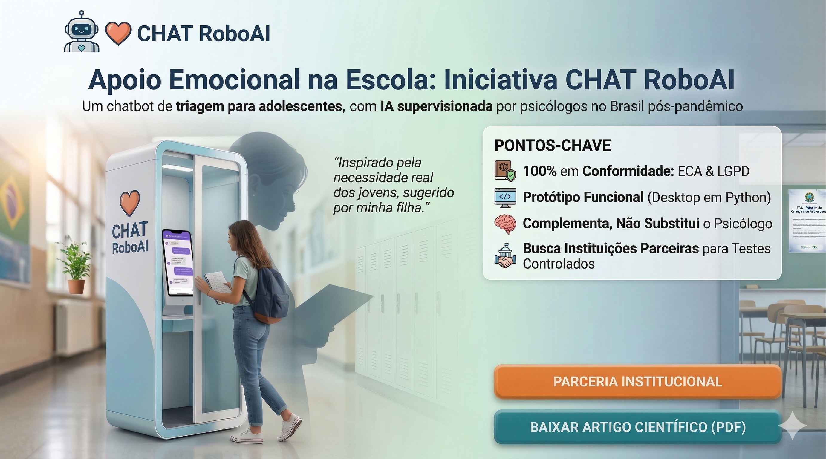 RoboAI — Inteligência Artificial Supervisionada para Apoio à Escuta Escolar