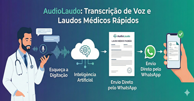 AudioLaudo — plataforma SaaS de laudos médicos por voz